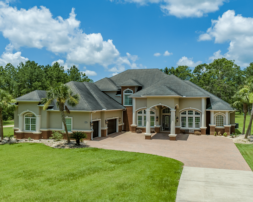 Exterior real estate photography of a home